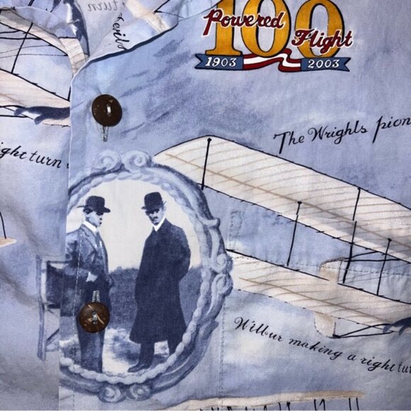 Max Boxxer Wright Brothers 100 Years of Powered Flight Shirt Sz L - Picture 4 of 4
